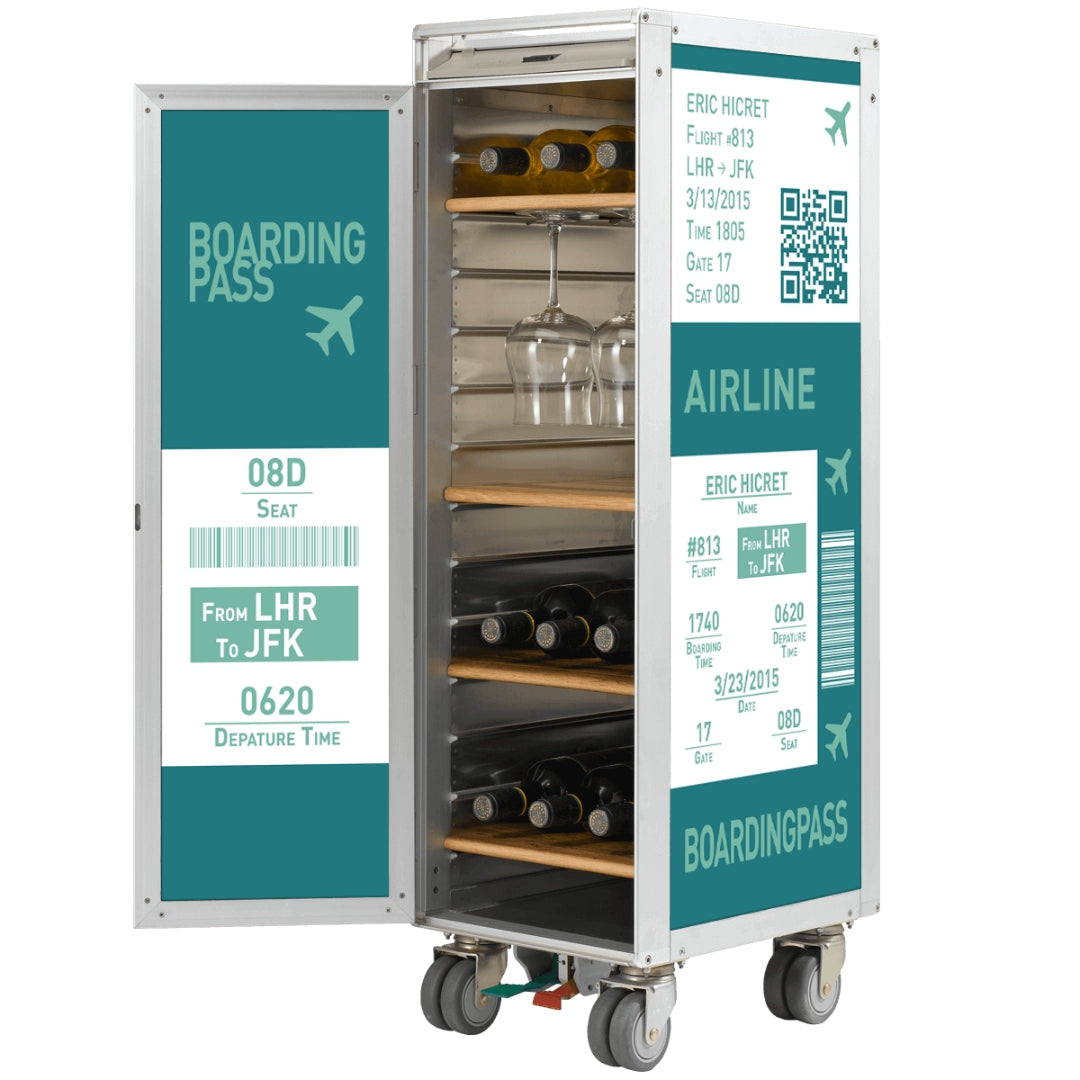 Skypak Boarding Pass - Flugzeugtrolley