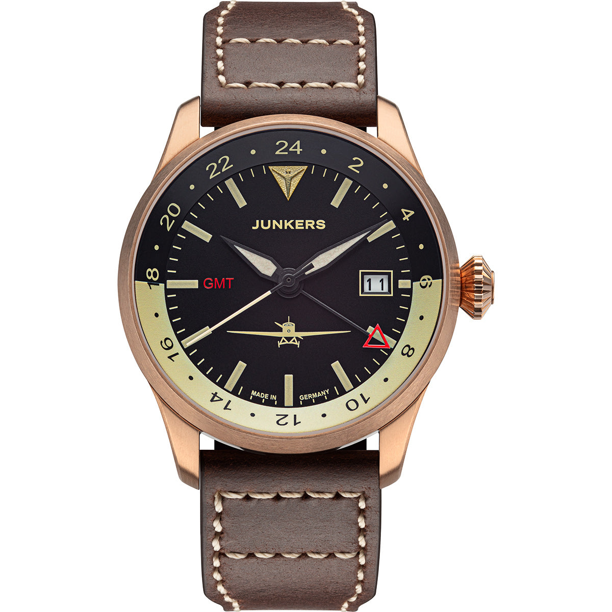 Junkers Flieger GMT Automatik Schwarz