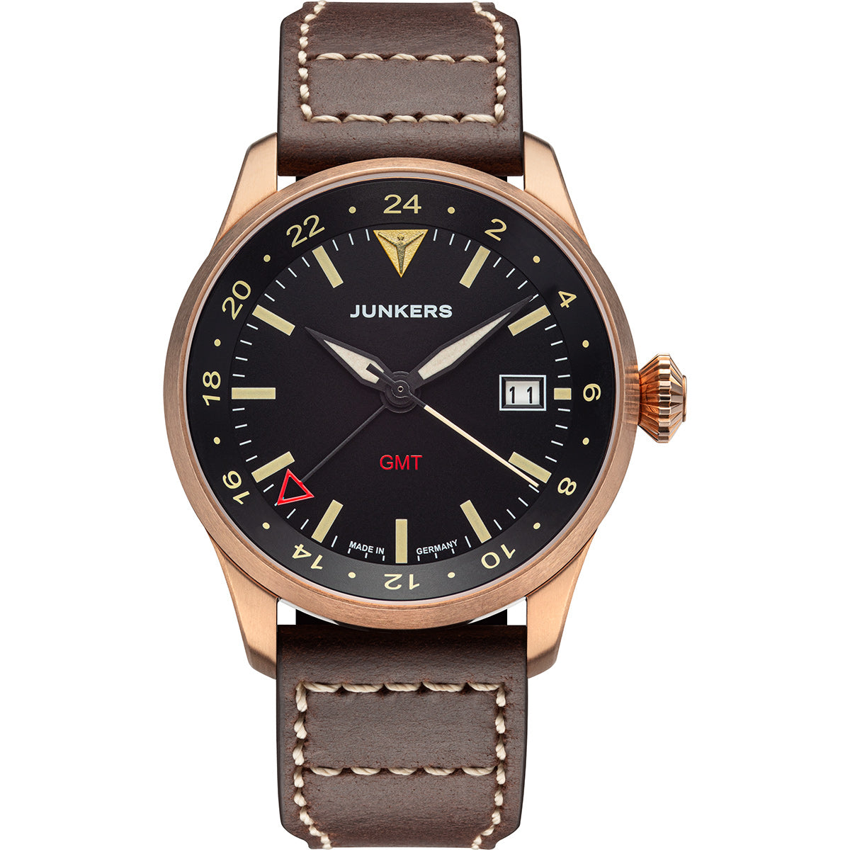 Junkers Flieger GMT Automatik Schwarz