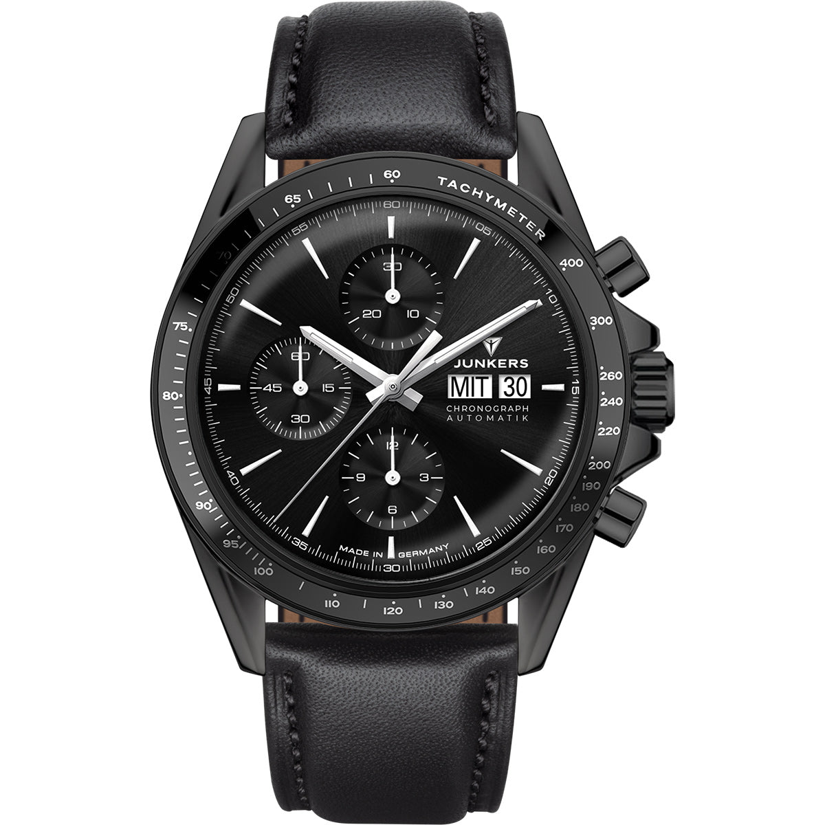 Junkers JUMO Limited Edition Schwarz mit Lederarmband